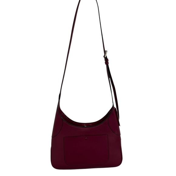 NWT Kate Spade Cranberry Pebbled Leather Aster Adjustable Shoulder Bag - Picture 8 of 8